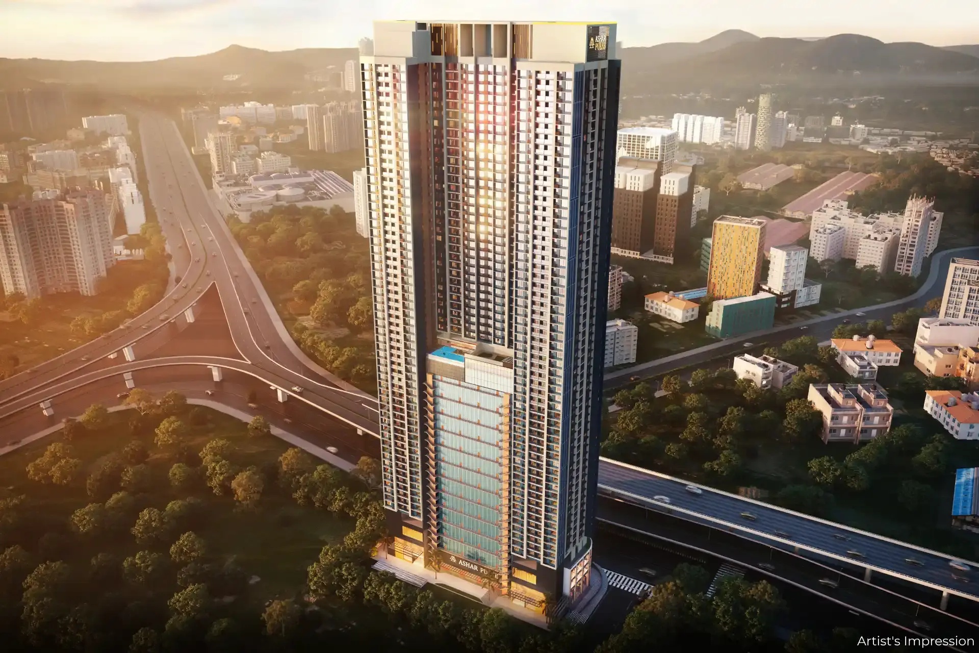 Ashar Pulse Elevation View Majiwada Junction Thane